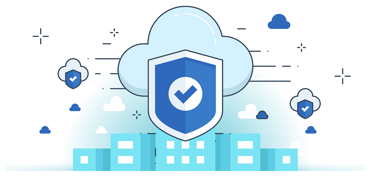 Ilustrasi security lifecycle management yang menunjukkan data sensitif dilindungi, diinspeksi, dan diatur oleh akses least-privilege lintas environment.